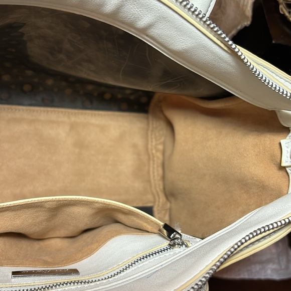 Sam Edelman Satchel Shoulder Crossbody Strap Leather Silver Rivets 10.5”x5.5”x3” - Picture 10 of 16